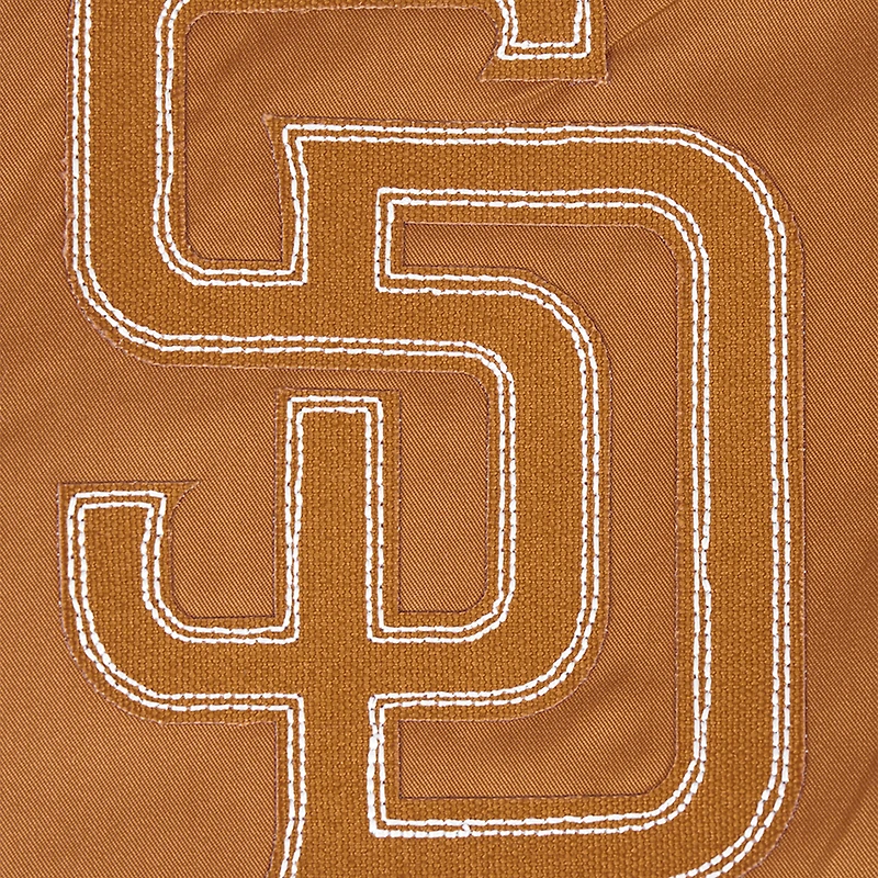 Men's Pro Standard Brown San Diego Padres Paint The City Twill Full-Zip Jacket