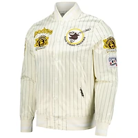 Veste Pro Standard pour hommes San Diego Padres Cooperstown Collection Pinstripe Retro Classic Satin Full-Snap