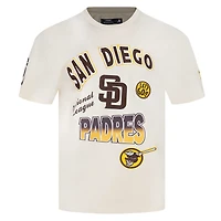 T-shirt à épaules tombantes Turn It Up Pro Standard pour homme de couleur crème des Padres San Diego
