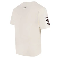 T-shirt à épaules tombantes Turn It Up Pro Standard pour homme de couleur crème des Padres San Diego