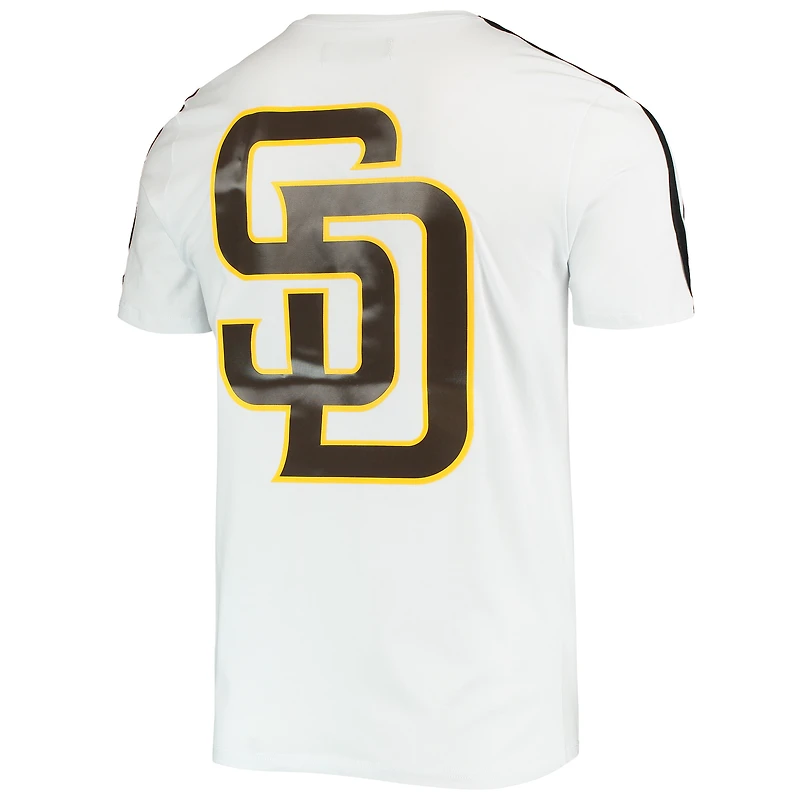 T-shirt à bandes Pro Standard blanc/San Diego Padres pour homme