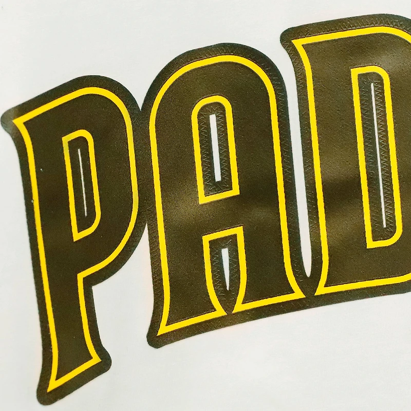 T-shirt à bandes Pro Standard blanc/San Diego Padres pour homme