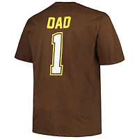 Men's Profile Brown San Diego Padres Big & Tall #1 Dad T-Shirt