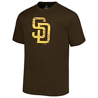 Men's Profile Brown San Diego Padres Big & Tall Primary Logo T-Shirt