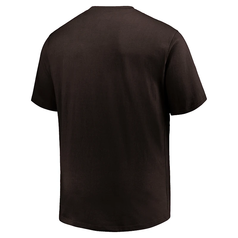 T-shirt marron avec logo principal des San Diego Padres Big & Tall pour hommes