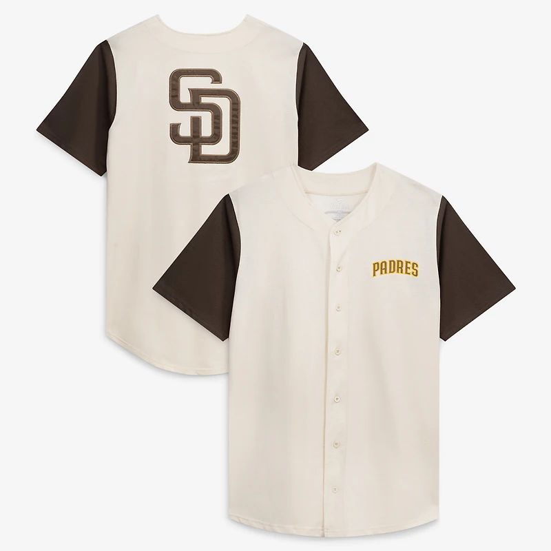 Men's Profile  Cream San Diego Padres Big & Tall Full-Button Jersey