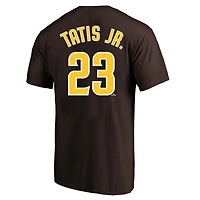 Men's Profile Fernando Tatis Jr. Brown San Diego Padres Big & Tall Player Name Number T-Shirt