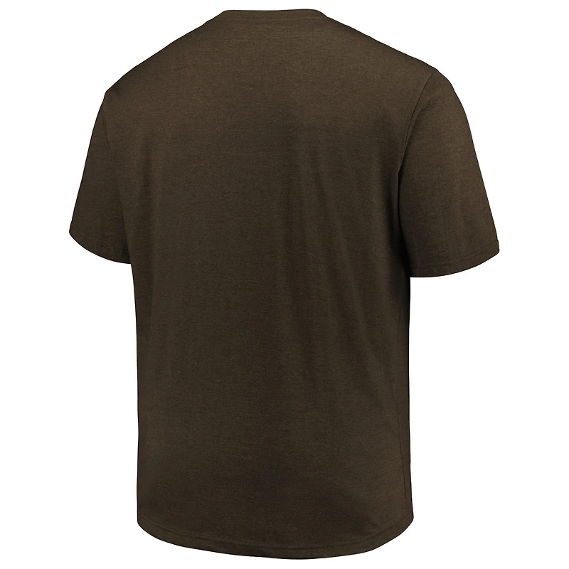 Profil pour hommes Heather Brown San Diego Padres Big & Tall T-shirt avec logo vieilli