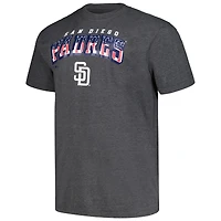 Profile Heather Charcoal San Diego Padres Big & Tall T-shirt américain pour homme