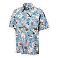 Men's Reyn Spooner  Blue San Diego Padres Americana Button-Up Shirt