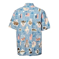 Men's Reyn Spooner  Blue San Diego Padres Americana Button-Up Shirt