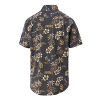 Men's Reyn Spooner Brown San Diego Padres Big & Tall Kekai Performance Tri-Blend Button-Down Shirt