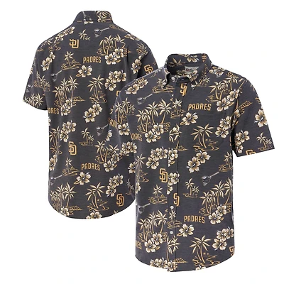 Chemise boutonnée Reyn Spooner marron San Diego Padres grandes tailles Kekai Performance Tri-Blend pour homme