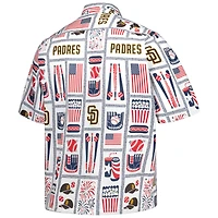 Men's Reyn Spooner White San Diego Padres Americana Button-Up Shirt