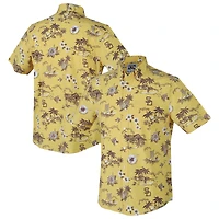 Chemise boutonnée jaune Reyn Spooner pour homme, Padres de San Diego, Kekai