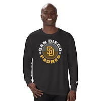 T-shirt à manches longues noir pour homme des Padres de San Diego