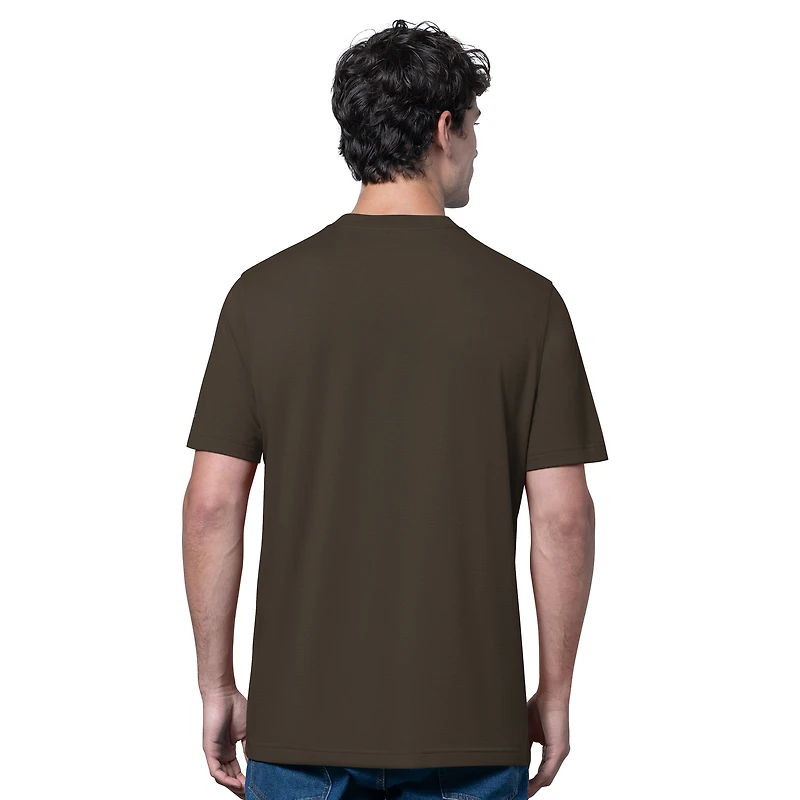 Ensemble de deux t-shirts à manches longues et courtes Starter pour homme, gris chiné/marron, San Diego Padres