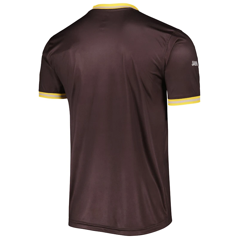 Maillot Homme Stitches San Diego Padres Cooperstown Collection Marron
