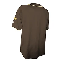Men's Stitches  Brown San Diego Padres Team Color Full-Button Fashion Jersey