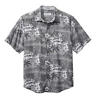 Men's Tommy Bahama Black San Diego Padres Coconut Point Isla Palmetta Button-Up COOLMAX Shirt