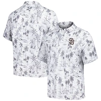 Polo tri-mélange Tommy Bahama pour hommes, gris, San Diego Padres Sport Cabana Shores IslandZone