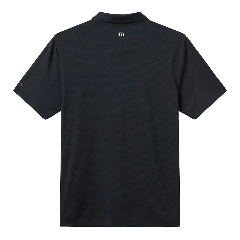 Men's TravisMathew Heather Black San Diego Padres Game Day Tri-Blend Polo