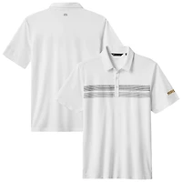 Polo tri-blend blanc Top Recruit des Padres de San Diego pour homme TravisMathew
