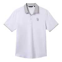 Polo TravisMathew blanc pour homme, San Diego Padres Victory Vibes