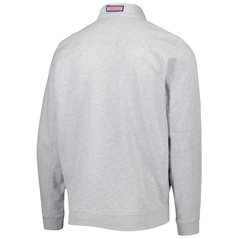 Men's Vineyard Vines Gray San Diego Padres Shep Shirt Quarter-Zip Sweatshirt