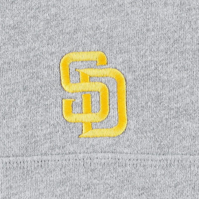 Men's Vineyard Vines Gray San Diego Padres Shep Shirt Quarter-Zip Sweatshirt