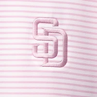 Men's Vineyard Vines Pink/White San Diego Padres Bradley Stripe Polo