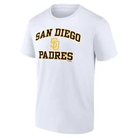 Men's  White San Diego Padres Heart & Soul T-Shirt