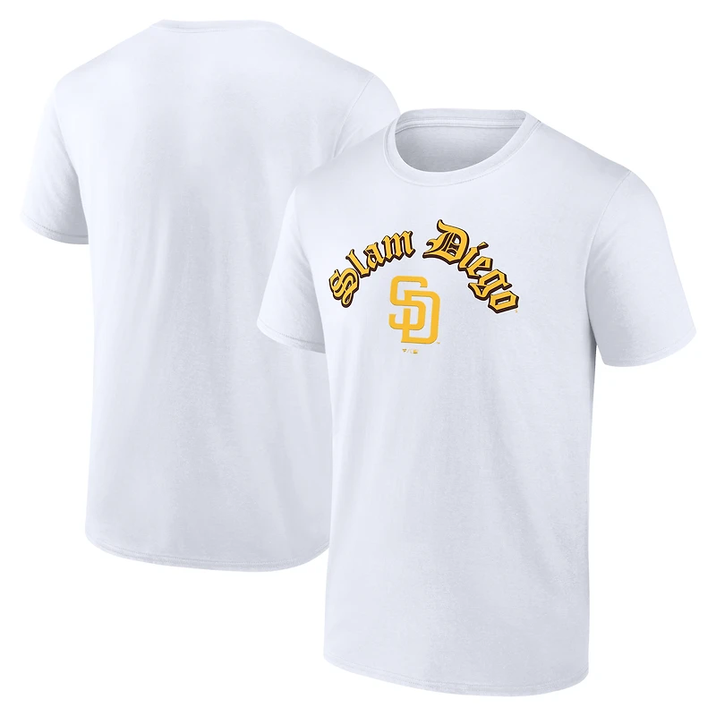 Men's  White San Diego Padres Slam T-Shirt