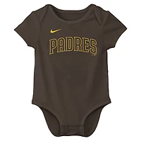 Newborn & Infant Nike Fernando Tatis Jr. Brown San Diego Padres Name Number Bodysuit