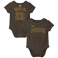 Newborn & Infant Nike Fernando Tatis Jr. Brown San Diego Padres Name Number Bodysuit