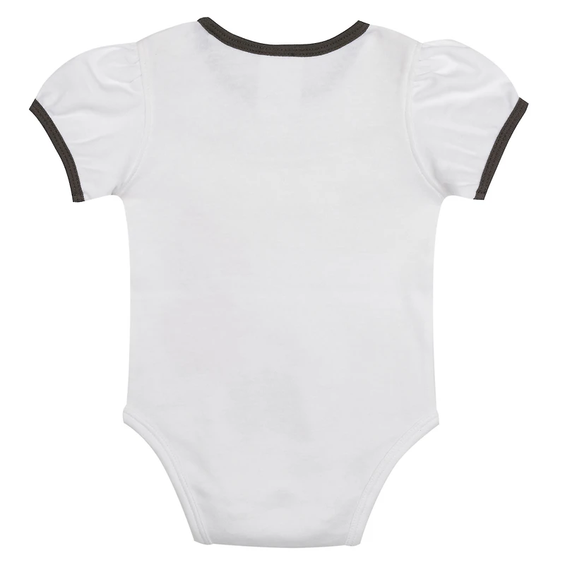 Ensemble 3 pièces pour nouveau-né blanc/marron San Diego Padres Sweet Catcher, body, bandeau et jupe