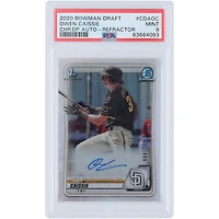 Owen Caissie San Diego Padres Autographed 2020 Bowman Chrome 1st Bowman Refractor #CDA-OS #362/499 PSA Authenticated 9 Card