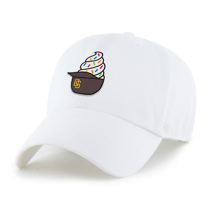 Casque de glace blanc San Diego Padres '47 pour enfants d'âge préscolaire, ajustable