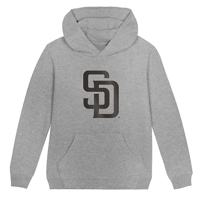 Preschool Outerstuff Heather Gray San Diego Padres Primary Logo Fleece Hoodie