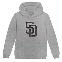 Preschool Outerstuff  Heather Gray San Diego Padres Primary Logo Fleece Hoodie
