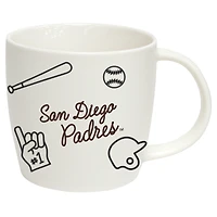 Padres de San Diego 18oz. Tasse de meneur de jeu