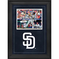 Cadre photo horizontal encadré de luxe San Diego Padres 8" x 10" avec logo de l'équipe
