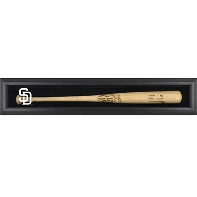 San Diego Padres Logo Black Framed Wall-Mounted Single Bat Display Case