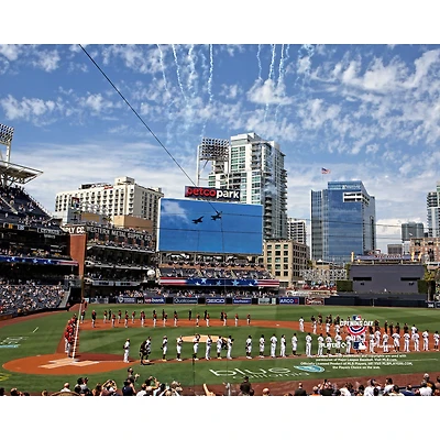 San Diego Padres Unsigned 2021 Opening Day Stadium Photograph