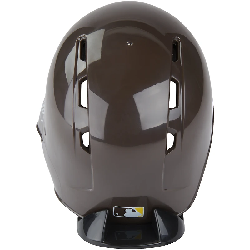 Casque de frappeur miniature non signé des Padres de San Diego