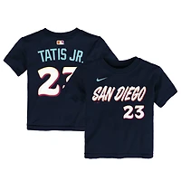 Toddler Nike Fernando Tatis Jr. Obsidian San Diego Padres 2026 City Connect Name & Number T-Shirt