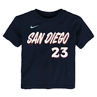 Toddler Nike Fernando Tatis Jr. Obsidian San Diego Padres 2026 City Connect Name & Number T-Shirt