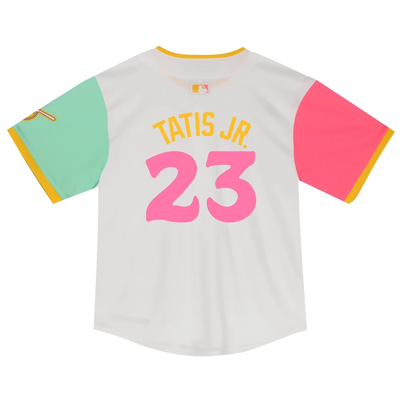 Maillot de joueur Nike Fernando Tatis Jr. San Diego Padres City Connect Limited blanc pour tout-petit
