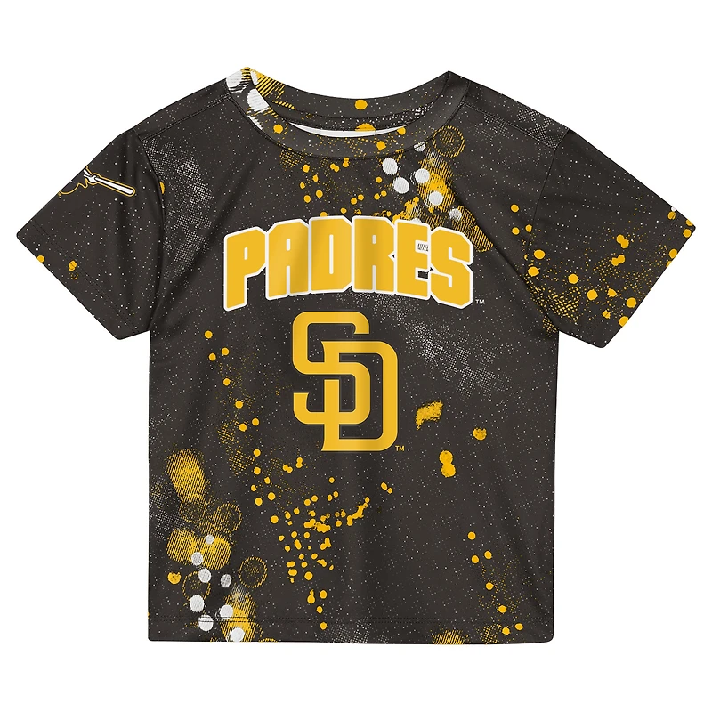 Ensemble t-shirt et short marron Outerstuff San Diego Padres pour tout-petit, motif frappeur suppléant