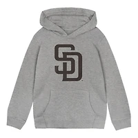 Sweat à capuche en polaire gris Outerstuff pour tout-petits, avec logo principal des Padres de San Diego